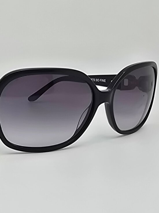 *SOLD*Brighton She’s So Fine Gloss Black Rhinestone Frame Grey Gradient Sunglass - Picture 6 of 16
